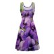 thumbnail image 4 of Vestido sin mangas informal sin mangas para mujer, vestido con cuello redondo y estampado floral de verano para la playa Pompotops ghjkhdj1532, 4 of 5