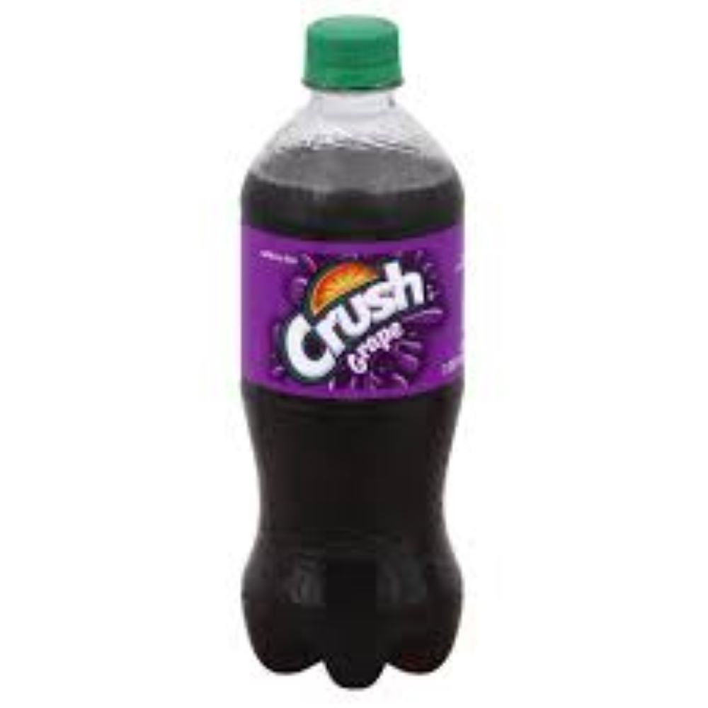 Crush Grape Soda 20oz Bottles, Quantity of 24