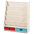 thumbnail image 4 of Costway Librería para niños, diseño 2 en 1 con 4 repisas frontales y 2 cajas, librería frontal Montessori para niños y niñas, para habitación de los niños salón jardín de infancia clase, 4 of 6