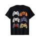 thumbnail image 1 of Cotton Short Sleeve Crewneck Breathable Casual Comfy Tees Tops T-Shirts with Halloween Game Controller Skeleton Pumpkin Witch Hat Print For Men Women, 1 of 7