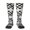 2 Black-2, variant on Women's Knee High Socks Checkered Flag Thermal Soft Knee Long Socks