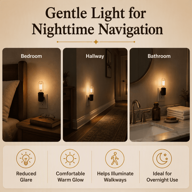 Better Homes & Gardens Vintage LED Night Lights, 2-Pack photo 7