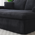 thumbnail image 5 of Modern Sleeper Sofa Bed, Corduroy Upholstered Chaise Lounge Chair with Pillows for Living Room Bedroom Office, 5 of 9