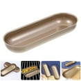thumbnail image 4 of Myenne 2pcs Mini Loaf Baking Carbon Steel Hot Dog Loaf Set For Diy Hot Dog Hotdog Bun Mold Bread Forms Sandwich Baking Tray For Hot Dog Bun Rolls, 4 of 10