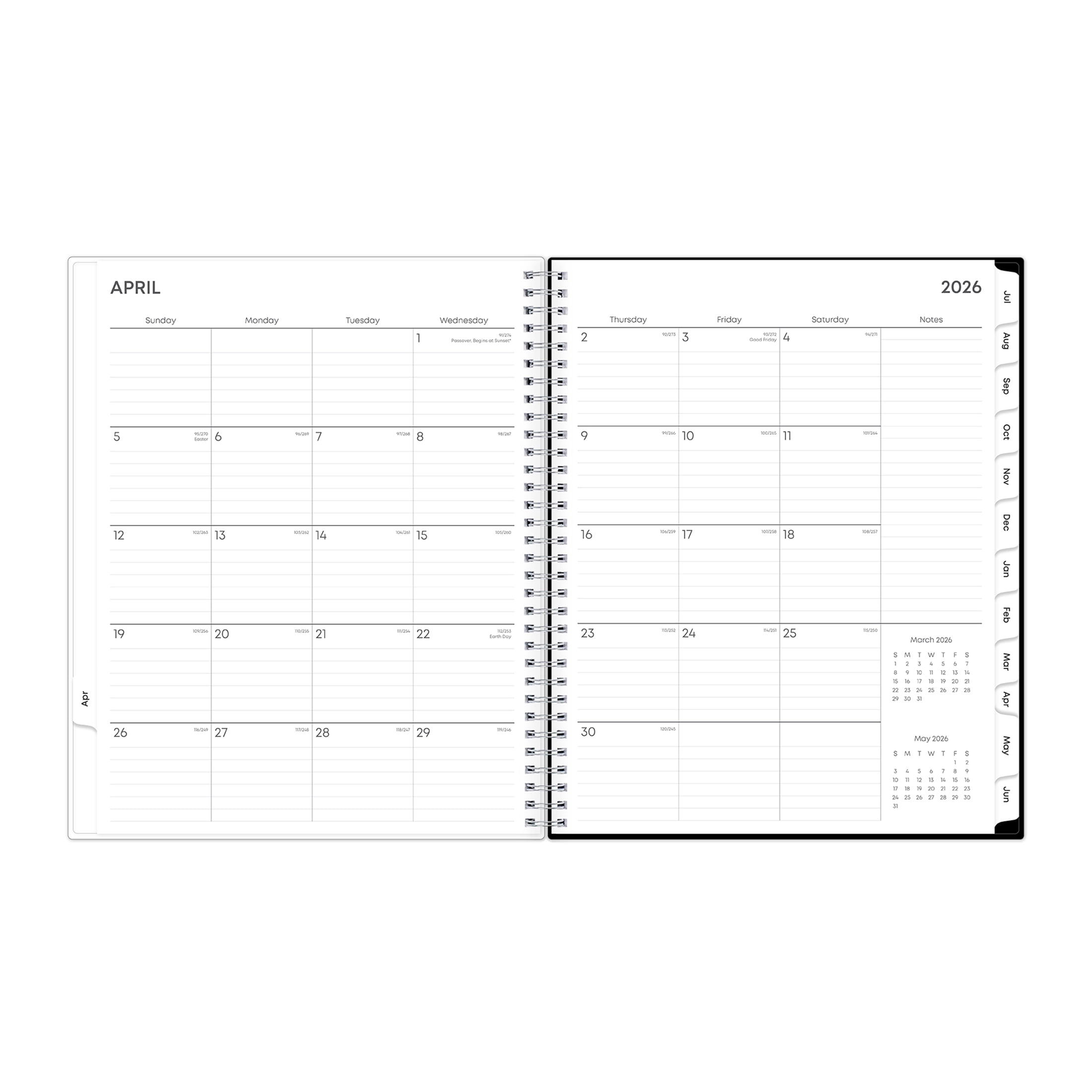Blue Sky Monthly Weekly Planner, 8.5" x 11", Animal Print 15-Month (April 2026 - June 2027)