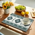thumbnail image 5 of Placemats Set of 4, Green Bohemian Place Mats Southwest Tribal Aztec Boho Tablemats Washable Placemat Table Decoration for Kitchen Table Dinner Party Home Decor Indoor Outdoor 13x19 Inch, 5 of 9