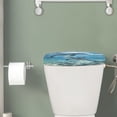 thumbnail image 2 of Renewold Dolphins Print Toilet Tank Lid Cover Decorative Machine-Washable Toilet Lid Covers Universal Toilets Tank Cover Replacement with Elastic Edge, 2 of 6