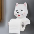 thumbnail image 1 of Portarrollos de papel de oso lindo de dibujos animados, decoración creativa para , inodoro, toallero, 18x11,5x18 cm blanco BLESIY portarrollos de papel, 1 of 8