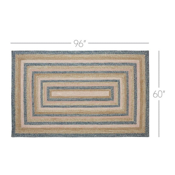 VHC Brands Kaila Jute Rug Rect w/Pad 60x96