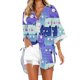 thumbnail image 3 of Camiseta Con Botones Para Mujer , Vestido De Manga Larga , Traje De Baño , Cubierta De Ups , Blusa De Túnica Casual, 3 of 4