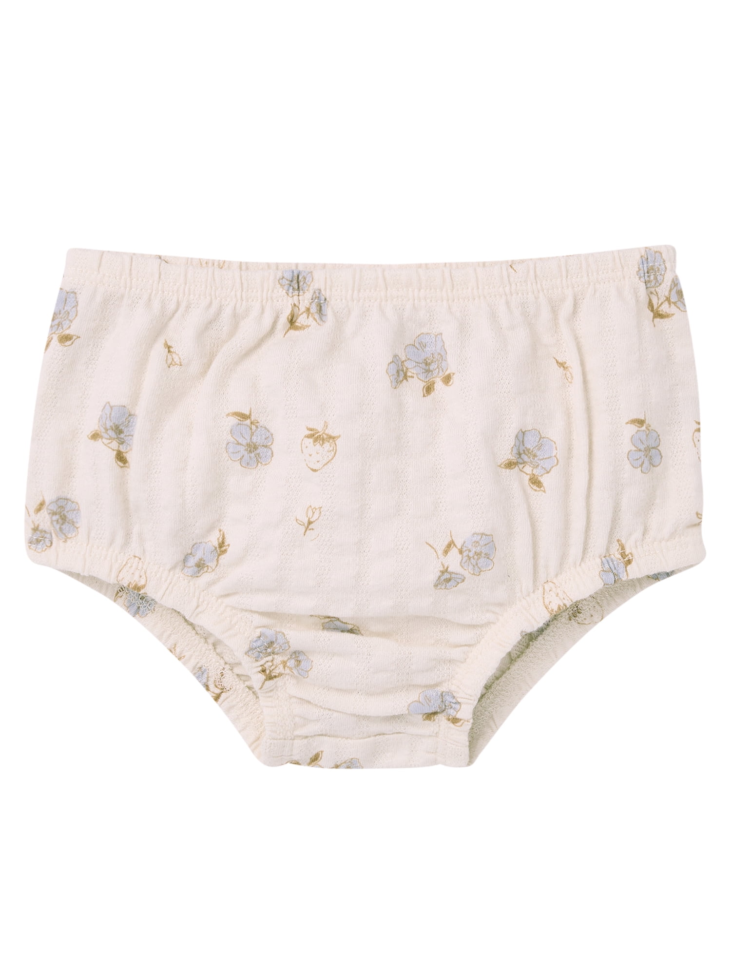 Modern Moments by Gerber Baby Girl Puff Sleeve Dress and Diaper Cover, 2-Piece, Sizes 0/3 Months - 24 Months