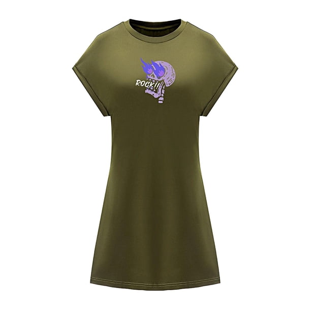 Vestido corto de verano para mujer, minivestido de verano para caminar en la calle, aniversario, viaje S