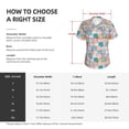 thumbnail image 4 of Yiaed Colorful Cute Pig Print Women's T Shirt V-Neck Short Sleeve Shirt Casual Breathable Tee Summer Tops-Medium, 4 of 5