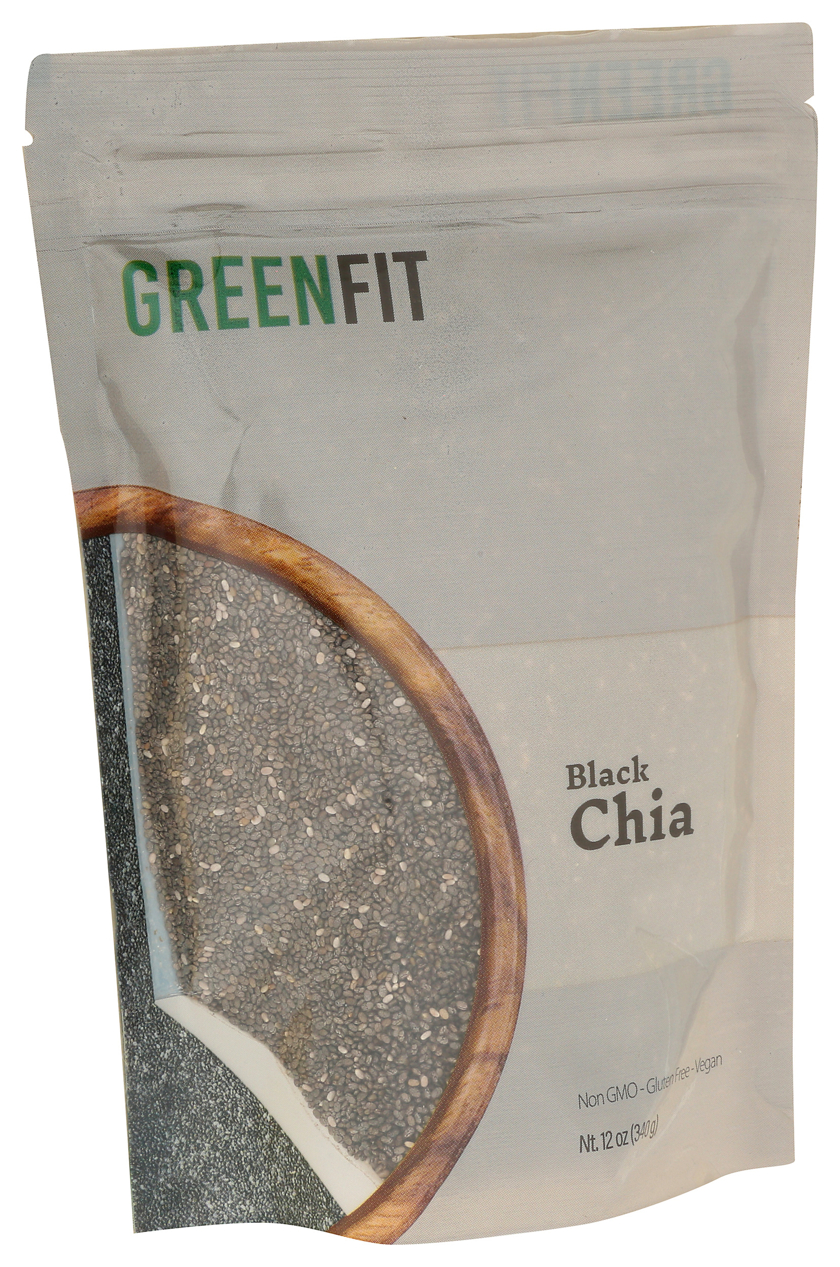 Pack of 6, Greenfit Black Chia, 12 oz