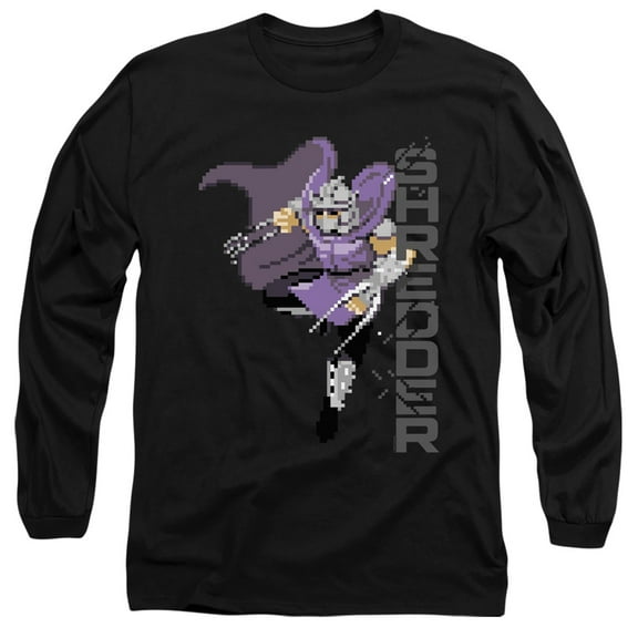 TMNT Teenage Mutant Ninja Turtles Retro Arcade Shredder Unisex Adult Long-Sleeve T Shirt