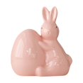 thumbnail image 2 of Dsscvnef Cute Ceramic Easter Bunny Figurine Small Porcelain Rabbit Statue Spring Home Tabletop Collectible Holiday Ornament Desktop Decoration, 2 of 3
