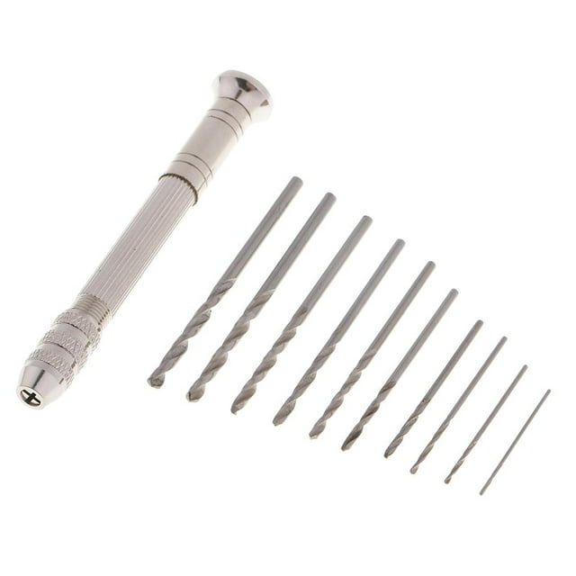 Broca de Mano con Tornillo Baoblaze para Materiales de Madera Resina Joyería Oliva