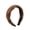 Brown, variant on mdesiwst Hair Hoop Thickened Sponge Filling Twist Braided Headband Soft Corduroy Knitted Fabric Washing Face Headband Hair Accessory