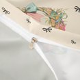 thumbnail image 4 of Catabedysis Personalized Letter Gifts Duvet Cover Queen,Cute Bowknot Alphabet Q Queen Bedding For Girls,Light Gray Reversible,3-Piece,1 Duvet Cover and 2 Pillowcases, 4 of 6