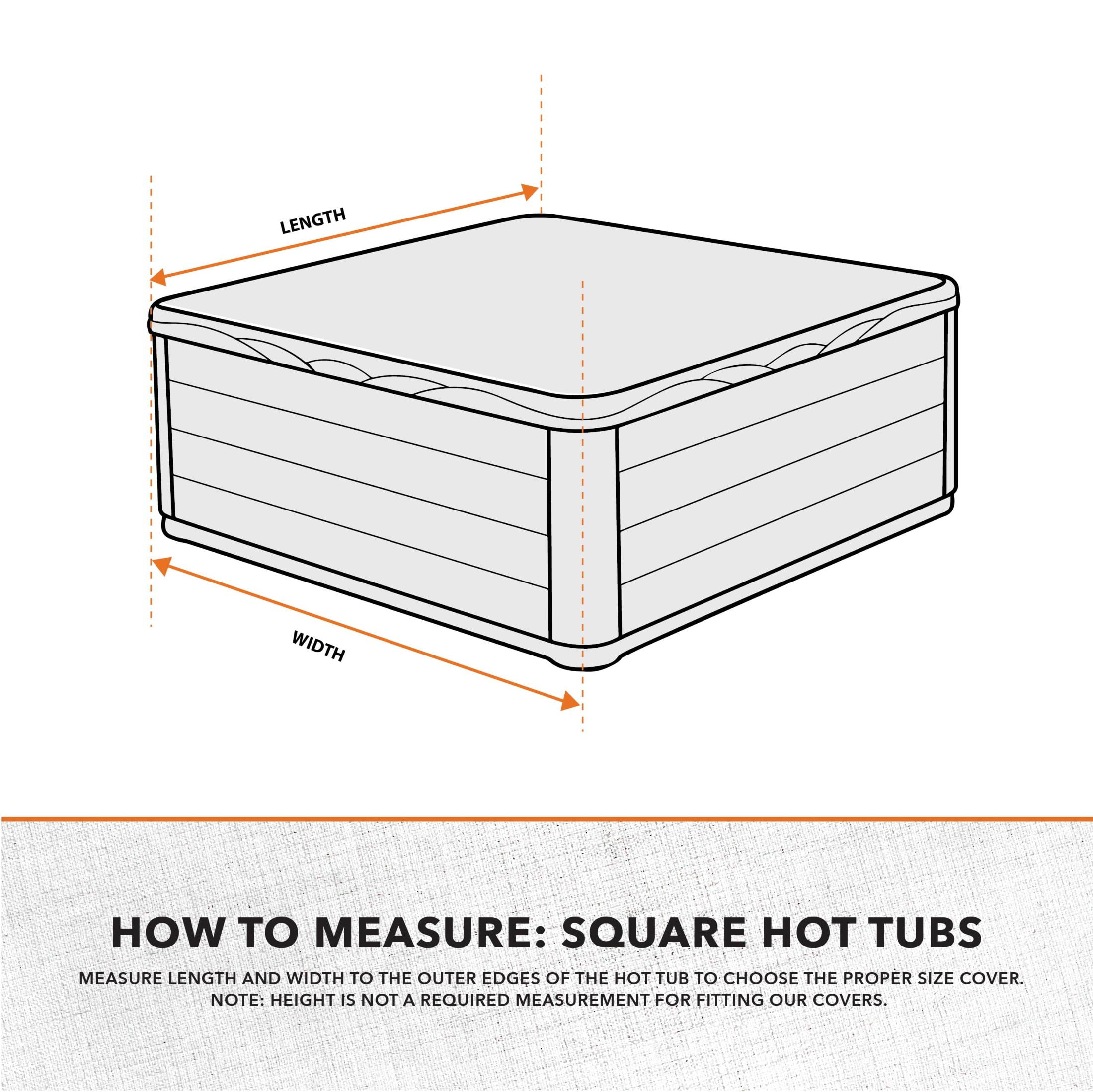 Modern Leisure® Monterey Hot Tub Cover, 86" Square x 14"H, Beige