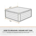 thumbnail image 4 of Modern Leisure® Monterey Hot Tub Cover, 96" Square x 14"H, Beige, 4 of 12