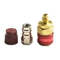 thumbnail image 3 of BUYISI Car A/C Air Condition Quick Coupler with Cap Low/High R134 Blue+Red Extension Adapter For Type A/C Manifold Gauge (R134A), 3 of 5