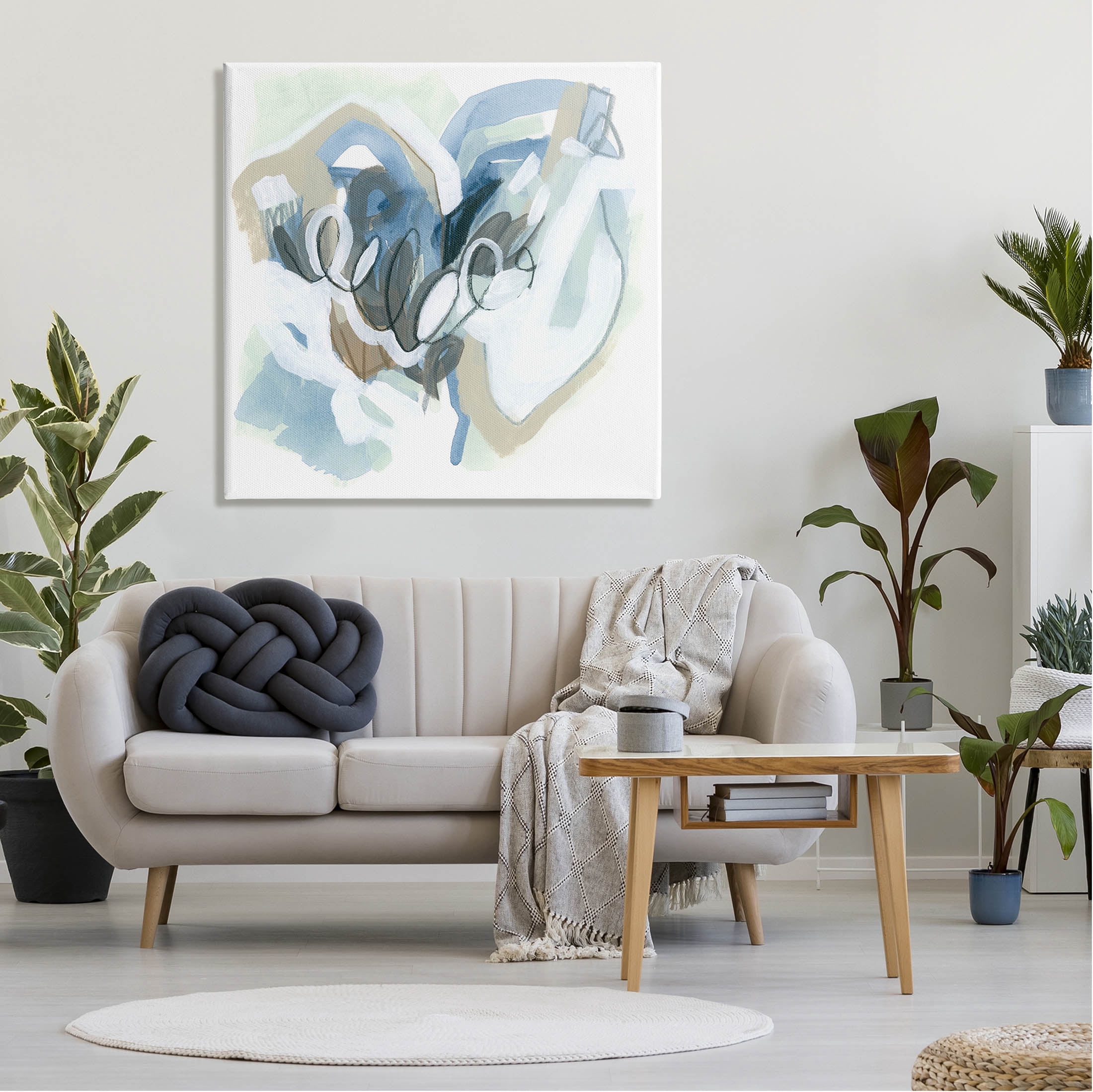 Stupell Industries Modern Chaotic Spiral Shapes Painting Gallery Wrapped Canvas Print Wall Art, Design by June Erica Vess