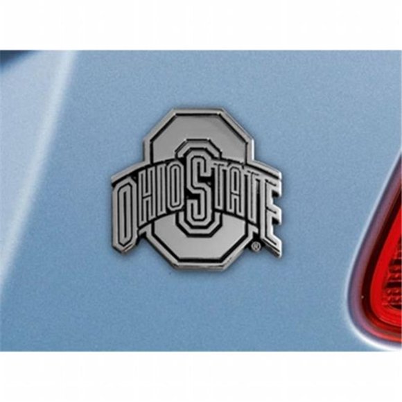 Ohio State Buckeyes NCAA Chrome Car Emblem&44; 2,3 x 3,7 Po.