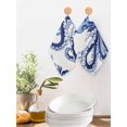 thumbnail image 2 of Navy Blue Octopus Coastal Dish Towels Set, Waffle Weave Kitchen Towels 4 Pieces, Nautical Summer Beach Ocean Microfiber Hair Face Bath Tea Towel Absorbent Quick Drying Cleaning Dish Cloths, 12"x12", 2 of 7