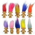 thumbnail image 1 of Set de 10 minimuñecos troll: juguetes retro de trolls para niños, decoración de fiestas y proyectos escolares, 1 of 6