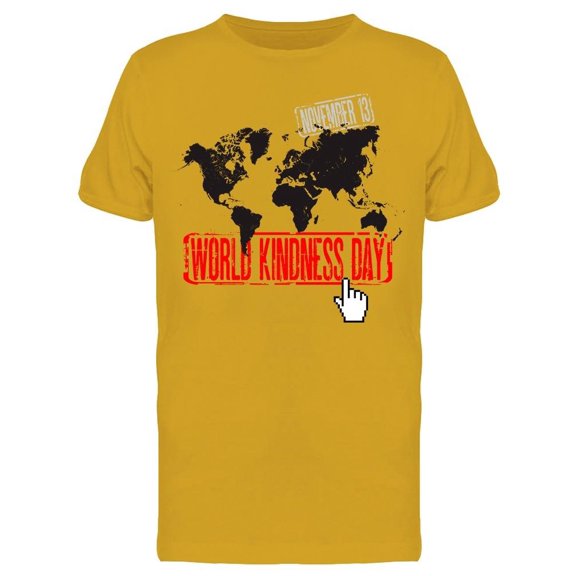 World Kindness Day W/Map Tee Men's -Image by Shutterstock