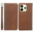 thumbnail image 1 of For Xiaomi Redmi Note 14 4G (163.25x76.55x8.16mm) Wallet Phone Case Strong Magnetic Checkered Patter, 1 of 5