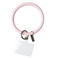 thumbnail image 1 of Key Ring Flexible Soft Silicone Round Wristbands Key Chain for Men Women, 1 of 7