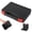 Black-23cm, variant on Grusce Small Hard Case Tool Box, Flat Top Tool Storage Case, Organizer Box Carrying Case with Dual Latch for Household Workshop Car Outer