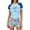 ZN Light Blue, variant on Womens Argentina Soccer T-Shirts Crew Neck Short Sleeve Flag Color and Letter Graphic Football Tee Slim Fit Casual Summer Sporty Top,Light Blue,S