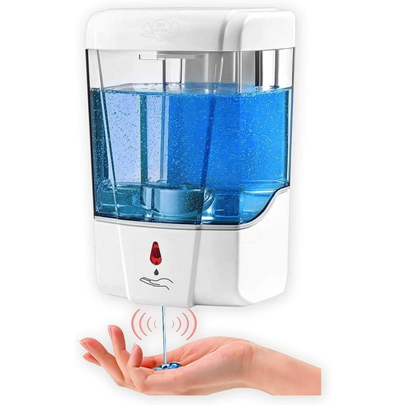 Wall-Mounted Hydroalcoholic Gel Dispenser - Stock in France - Automatic Contactless Soap Dispenser 700 ML for Bathrooms, Toilets, Public Places