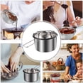 thumbnail image 2 of FELTECHELECTR 1 juego de olla para baño maría, olla para derretir cera, caramelos y chocolate, olla para agua hirviendo, 2 of 3