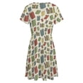 thumbnail image 5 of Books, Books, Books Short Sleeve Dress Women Summer Evening Dresses Ladies Sundress, 5 of 7