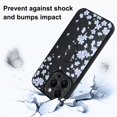 thumbnail image 3 of Gukalong Funda Para Teléfono Para Iphone 15 Pro Max 6,7 Pulgadas, Flores Blancas, Flores De Cerezo, Funda Delgada Para Teléfono Con Soporte De Correa, Resistente A Los Golpes, Protección Anti-Arañazos, 3 of 5