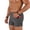 Gray, variant on Men's High Waist Compression Athletic Shorts with Pockets, Breathable Tight Fit Gym Training 3 Inch Inseam Workout Bottoms for Running and Fitness