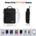 thumbnail image 4 of Funda de transporte para tableta MoKo para iPad de 9 a 11 pulgadas con correa negra, 4 of 6