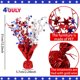 thumbnail image 4 of Decoraciones para el Día de los Caídos, decoraciones para el 4 de julio, decoraciones patrióticas, decoraciones para el Día de la Independencia, decoraciones de mesa DIY con forma de estrella, globos, 4 of 5