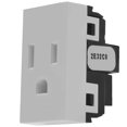 thumbnail image 3 of Receptáculo Con Tierra Leviton Modular Plus Blanco 127V 15A, 3 of 3