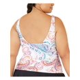 thumbnail image 2 of Lauren Ralph Lauren WHITE MULTI Plus Size Ruffle Underwire Tankini Top, US 22W, 2 of 2