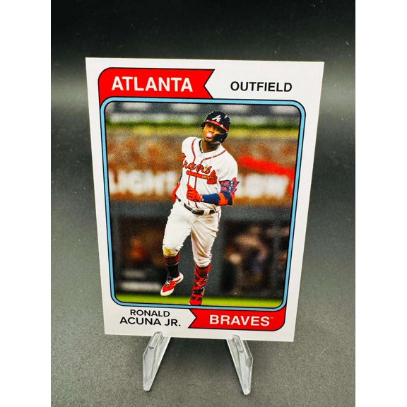 2019 Topps Throwback Thursday Ronald Acuna Jr #99 Atlanta Braves Baseball Card Atlanta Braves MLB Baseball Trading Card