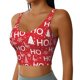 thumbnail image 2 of Fotbe Christmas Hohoho Sujetador Deportivo Largo sin Aros para Mujer con Almohadillas y Soporte Medio, Transpirable y Absorbente, Camiseta Tipo Chaleco o Tank Top-Small, 2 of 8