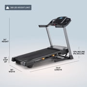 NordicTrack T 6.5 S; Treadmill for Running and Walking with 5” Display and SpaceSaver Design