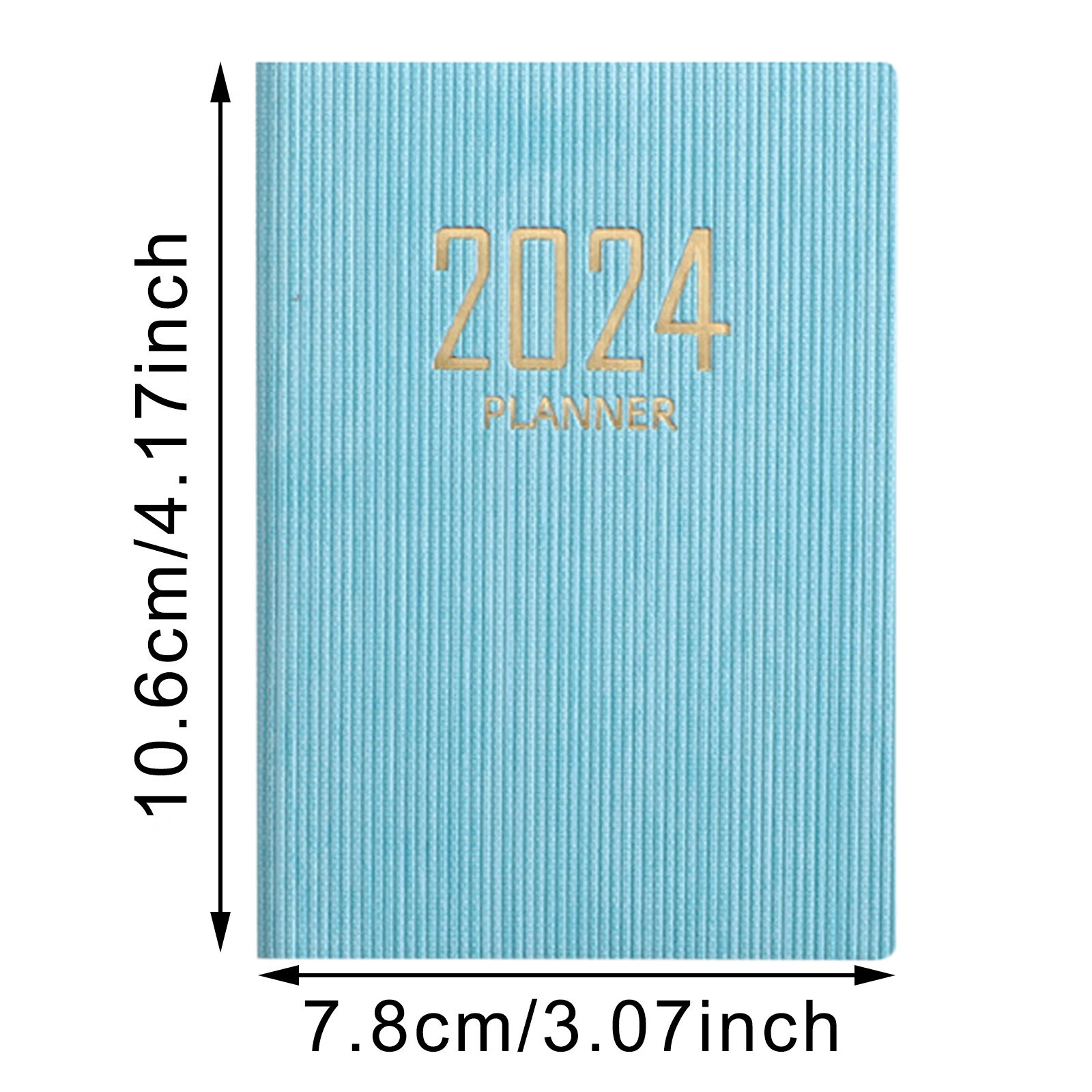 Geroge 2024 Planner Notebook A7 Planning Notebook Calendar Double PU ...