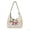Beige Snowman Print, variant on Christmas Snowman Pattern Padded Hobo Purse for Women, Roomy Crossbody Bag with Matching Small Pendant, Adjustable Strap for Holiday Giftsing, Party Outings Daily Commute