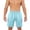 Light Blue, variant on TEAJOPSUU Men's Casual Shorts Elastic Waist Drawstring Lightweight Breathable Beach Shorts with Pocket Burgundy